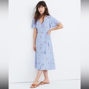 Madewell | Button-Wrap Midi Dress in Aloha Floral
